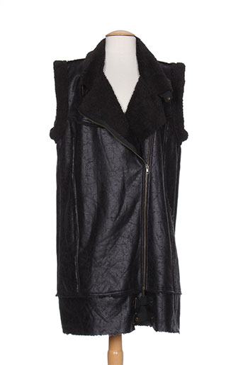 bohéme manteaux femme de couleur noir