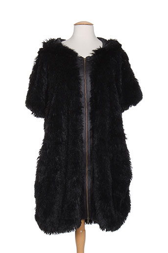 bohéme manteaux femme de couleur noir