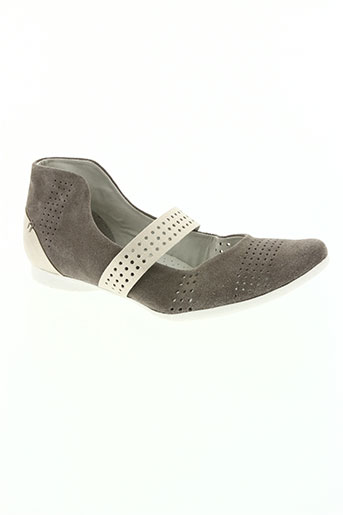 regarde le ciel chaussures femme de couleur gris