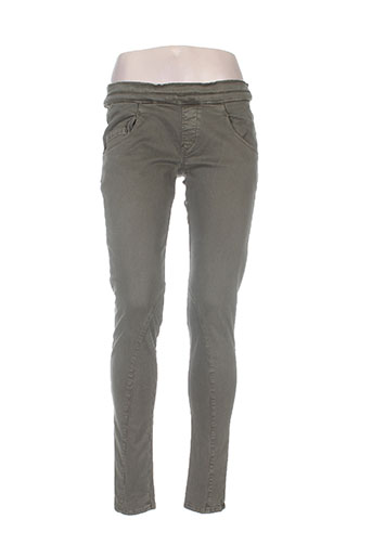 pull in pantalons femme de couleur vert