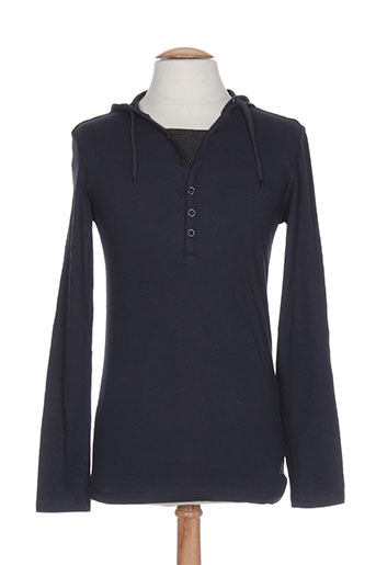 teddy smith t-shirts homme de couleur bleu
