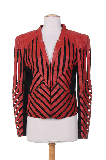 jaune rouge vestes femme de couleur rouge