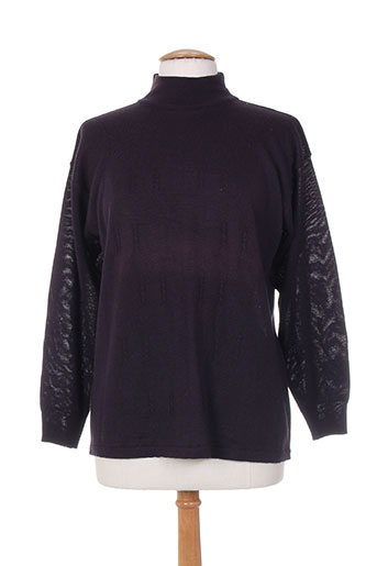 bleu de chine pulls femme de couleur violet