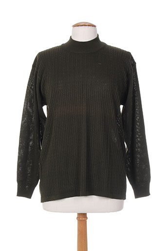 bleu de chine pulls femme de couleur vert
