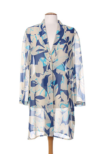 jean biolay vestes femme de couleur bleu