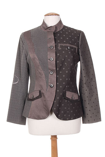 camage vestes femme de couleur gris