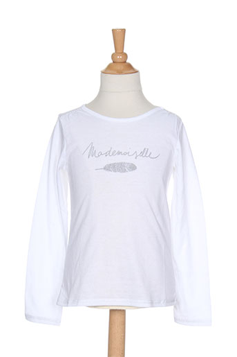 3 pommes t-shirts fille de couleur blanc
