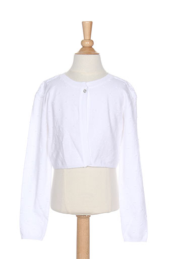 3 pommes gilets fille de couleur blanc