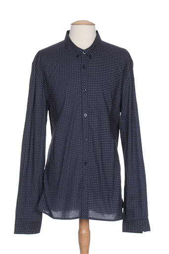 teddy smith chemises homme de couleur bleu