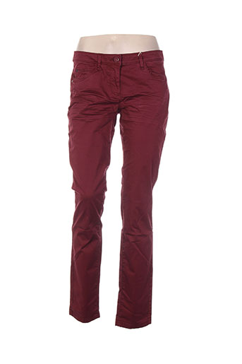 tom tailor pantalons femme de couleur rouge