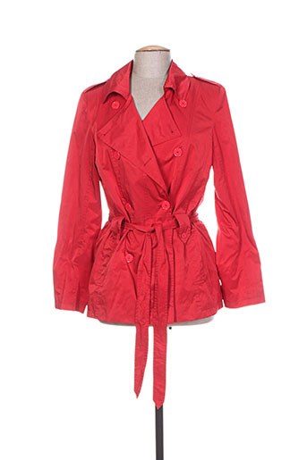 nathalie chaize manteaux femme de couleur rouge