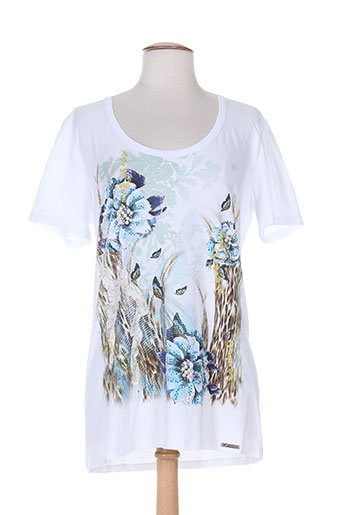 cappopera jeans t-shirts femme de couleur blanc