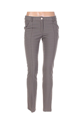 tricot chic pantalons femme de couleur gris