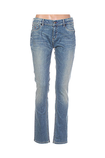 shams jeans femme de couleur bleu