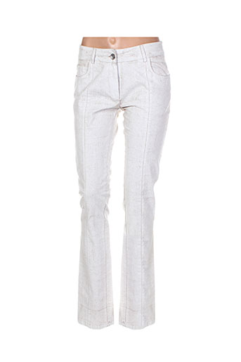 isabel de pedro pantalons femme de couleur beige