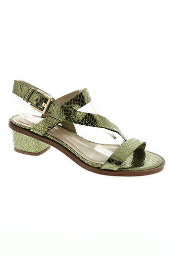 anaki chaussures femme de couleur vert