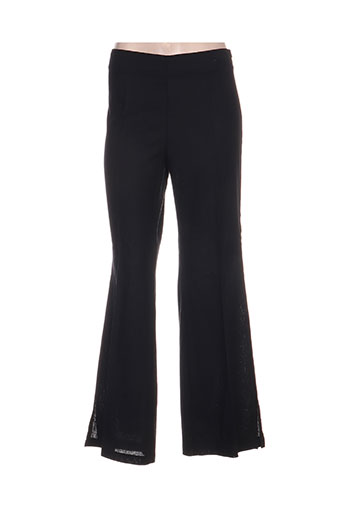 paolina pantalons femme de couleur noir