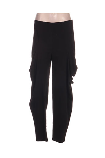 kokomarina pantalons femme de couleur noir