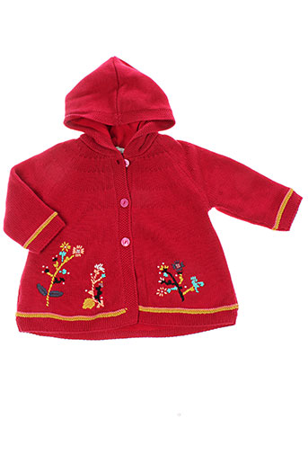 catimini manteaux fille de couleur rouge