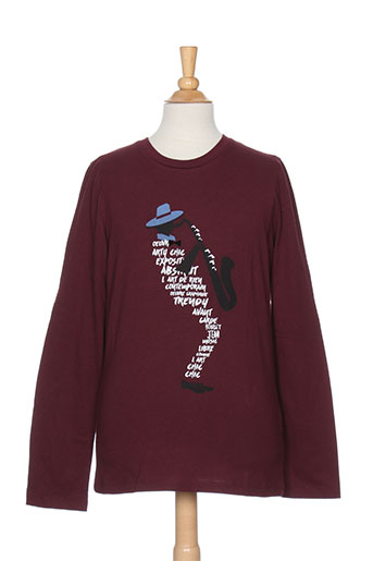 jean bourget t-shirts garçon de couleur rouge