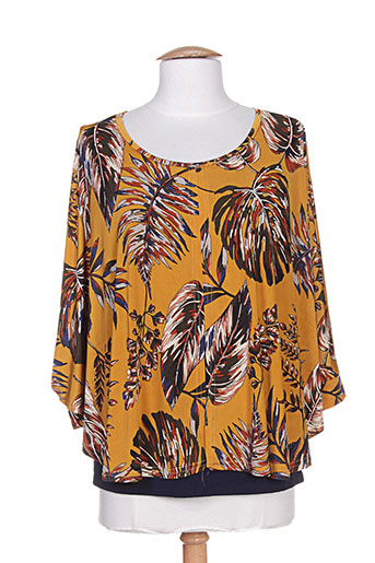 renatto bene chemises femme de couleur jaune