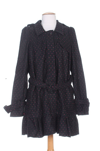 zoe la fee manteaux femme de couleur noir