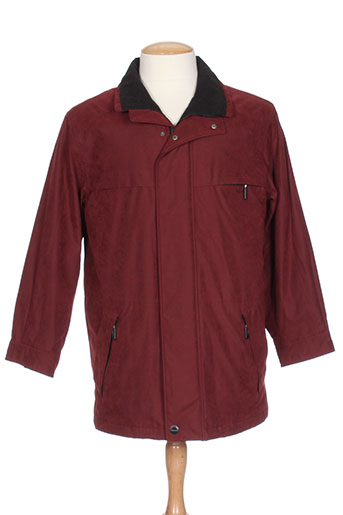 bush manteaux homme de couleur rouge