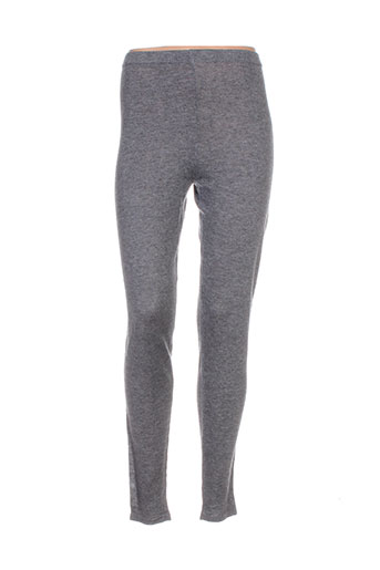 lauren vidal pantalons femme de couleur gris