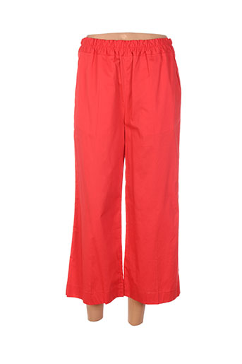 think chic pantacourts femme de couleur rouge