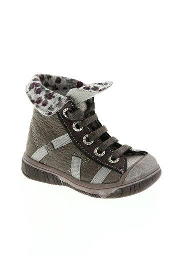babybotte chaussures fille de couleur gris