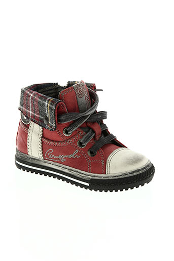 romagnoli chaussures garçon de couleur rouge