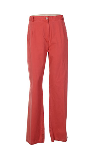 bleu de sym pantalons femme de couleur orange