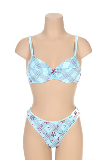 marie jo lingerie femme de couleur bleu