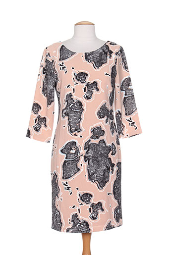ichi robes femme de couleur gris