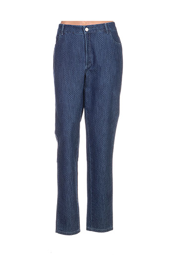 divuit jeans femme de couleur bleu