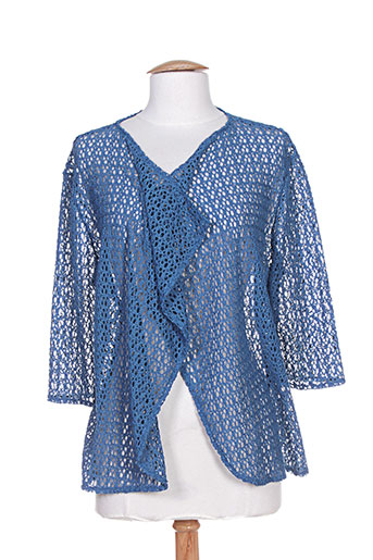 saint charles gilets femme de couleur bleu