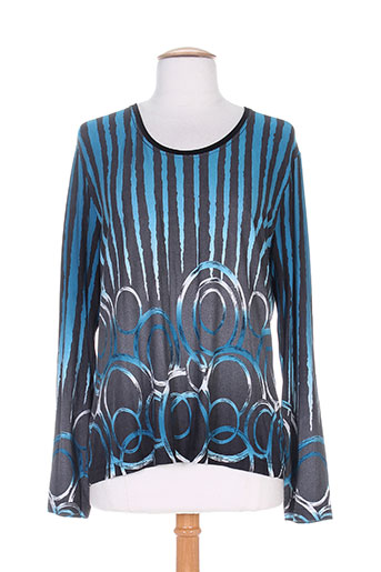 jean delfin t-shirts femme de couleur bleu