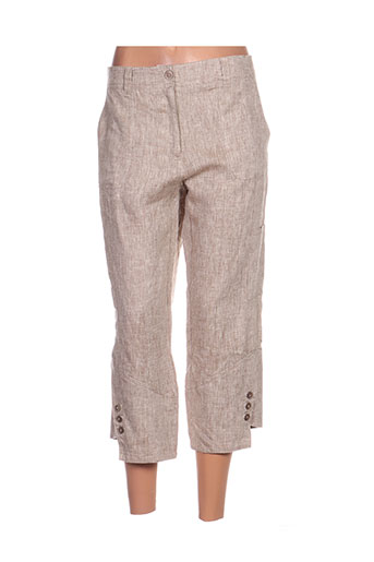 emmanueli pantacourts femme de couleur beige
