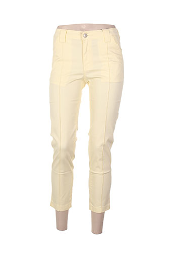 youline pantacourts femme de couleur jaune