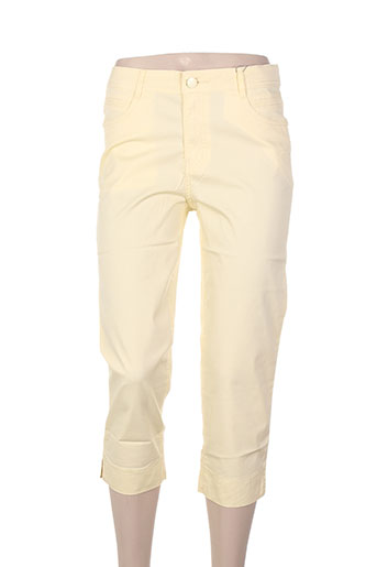 youline pantacourts femme de couleur jaune