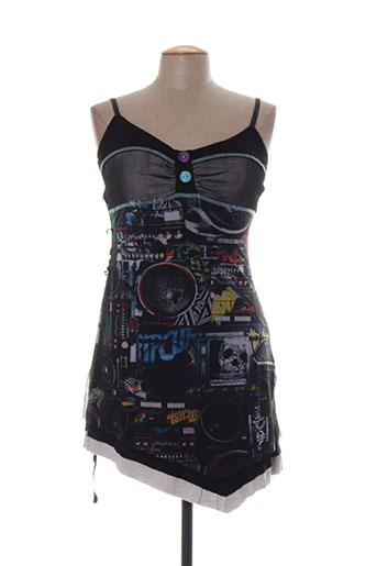 rose bleue robes femme de couleur noir
