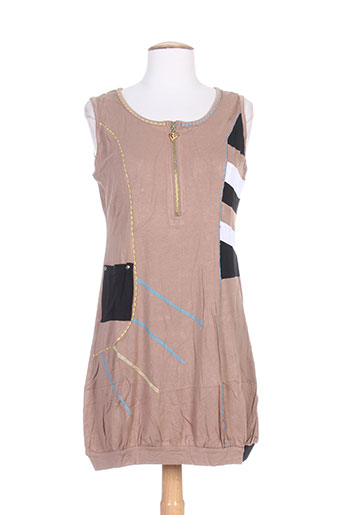 rose bleue robes femme de couleur marron