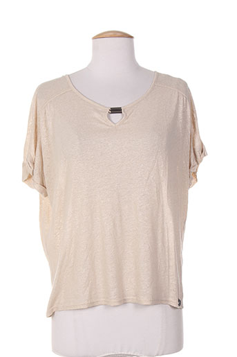 les filles de neaux t-shirts femme de couleur beige