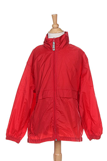 b&c manteaux garçon de couleur rouge