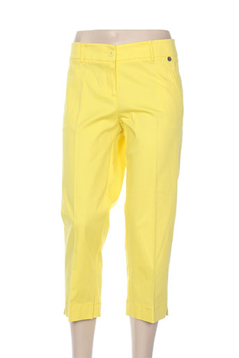 pois pantacourts femme de couleur jaune
