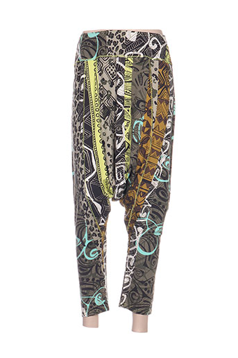 quattro pantalons femme de couleur vert