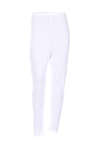 shelley pantalons femme de couleur blanc