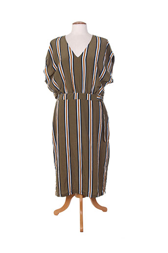 ichi robes femme de couleur vert