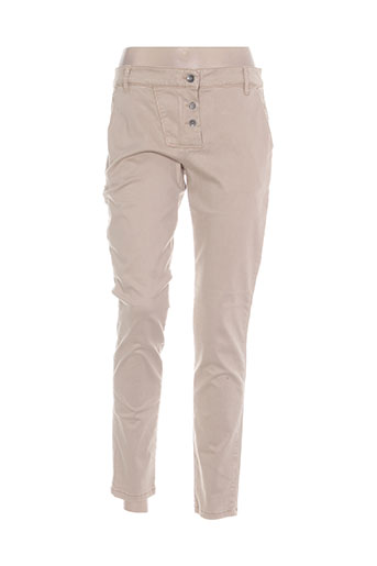 couturist pantalons femme de couleur beige