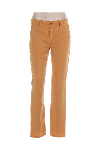 couturist pantalons femme de couleur jaune
